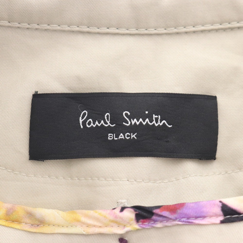 ■ ポールスミス トレンチ コート アウター ボタン ポケット ベルト 無地 レディース 40 ライトベージュ