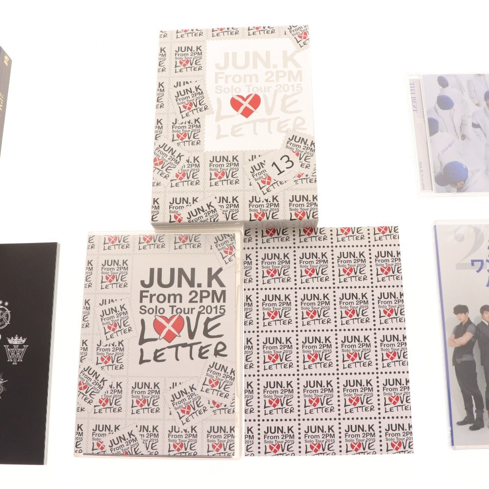 ■ 2PM ジュンケイ DVD CD 4点セット まとめ売り ソロツアー2015 東京ドームツアー ワンポイントハングル ベストアルバム 韓流 未開封含む