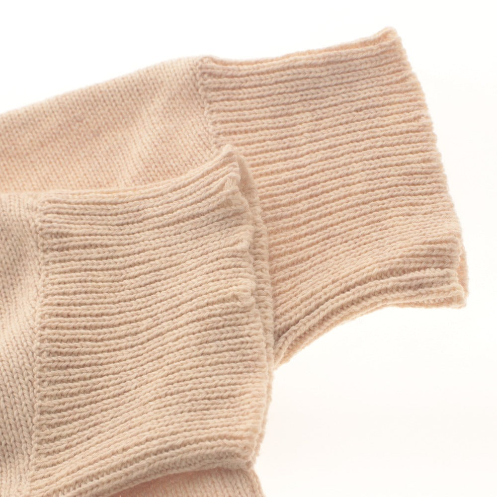 ■ Apple House Abuchi Sweater Knit Pullover Short Sleeve Top Relaxed Fit Made in Japan Women's One-Size Equivalent Light Beige