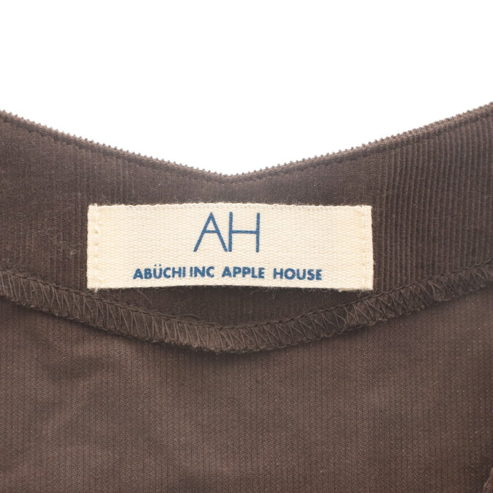 ■ APPLE HOUSE Abuchi Long Dress Jumper Skirt Sleeveless Top V-neck Women's Approximately XL Dark Brown