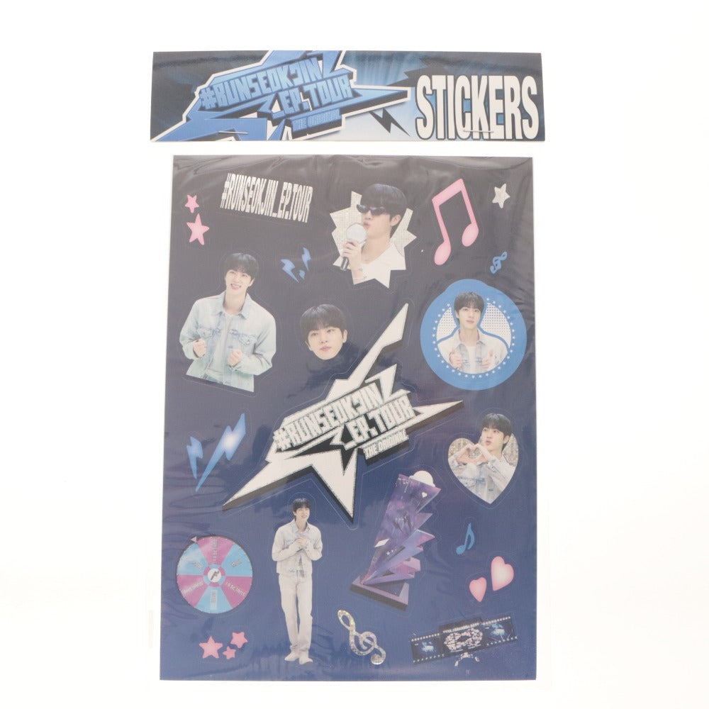 ■ BTS Jin Official Original Goods Jin CHALLENGE BOOK #RUNSEOKJIN_EP.TOUR in GOYANG with stickers, trading cards, crayons, and accessories - Unused