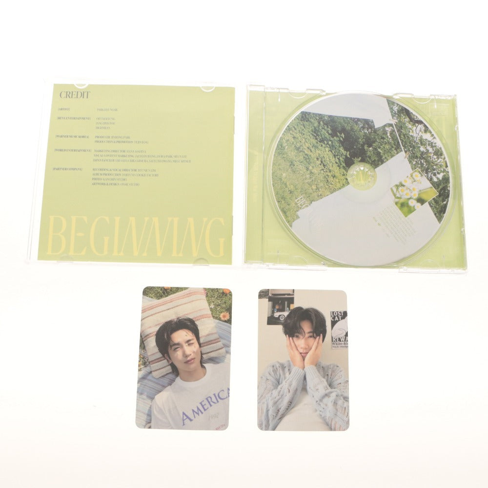 ■ Park Hyung-sik Jumbo Uchiwa Fan & CD 3-Piece Set Lot Goods SIKcret Time/The Next Page/BEGINNWG Includes Photo Cards, Some Unused/Unopened
