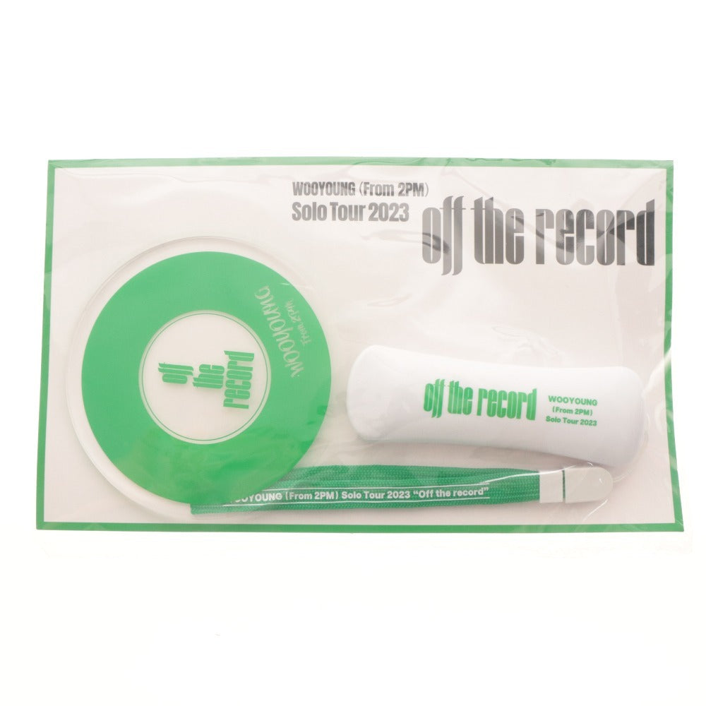 ■ 2PM WOOYOUNG Goods Set of 4 Off the record Penlight/Tote Bag/15th Anniversary It's,Solo Tour 2023 Towel