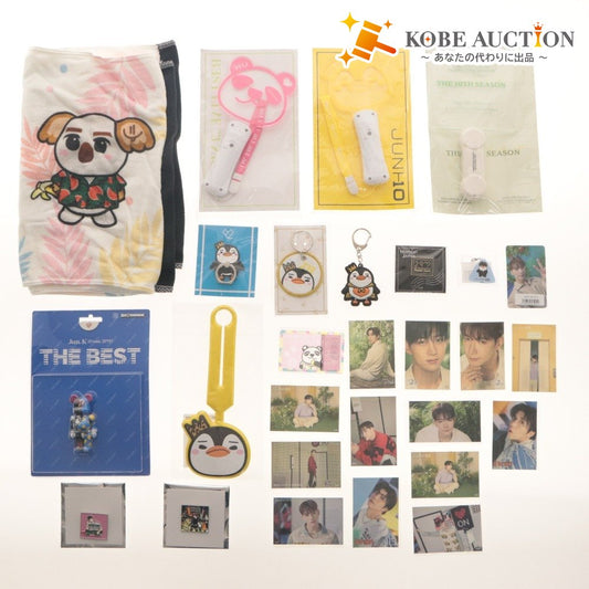 ■ 2PM グッズ 大量セット まとめ売り トレカ/ペンライト/ピンバッチ/スマホリング/タオル/ジュンケイ ジュノ 皇帝ペンペン 等 未開封含む