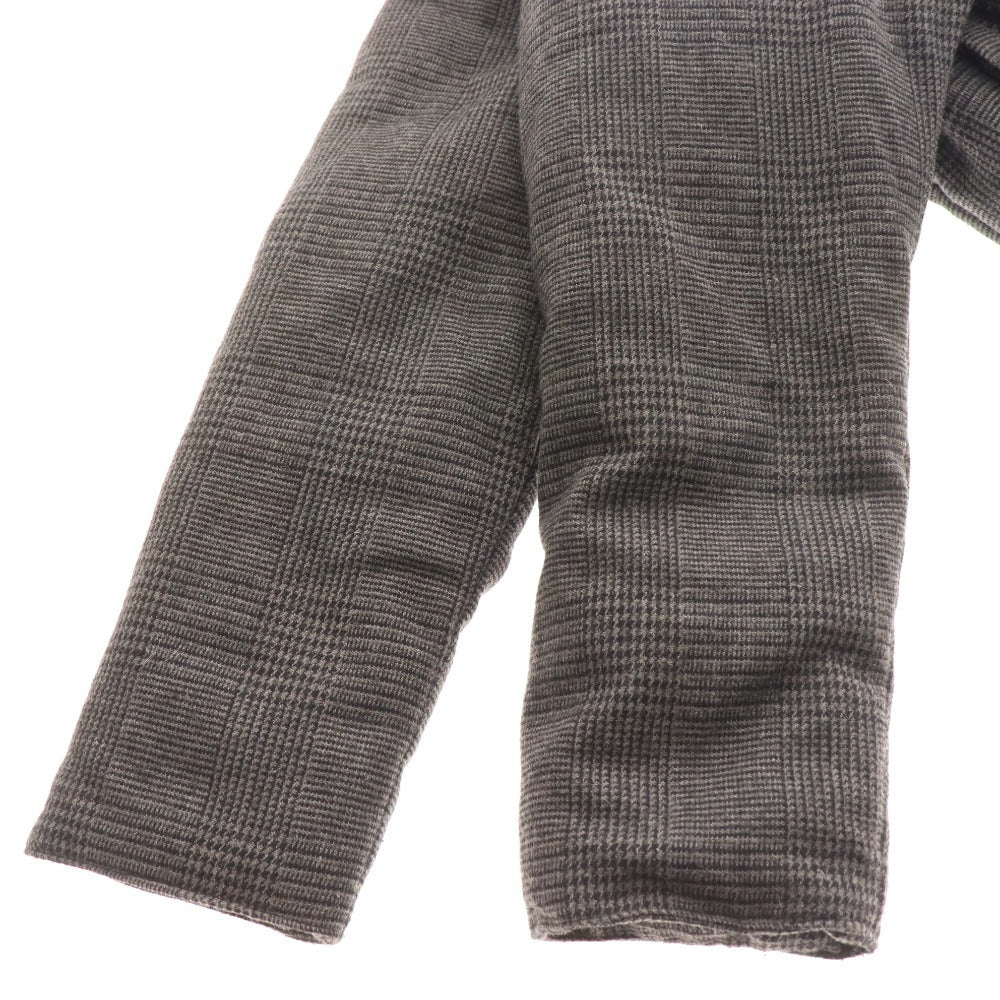 ■ ズッカ セットアップ ダウンジャケット ショートパンツ グレンチェック レディース M グレー