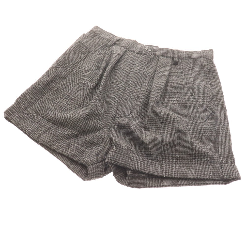 ■ ズッカ セットアップ ダウンジャケット ショートパンツ グレンチェック レディース M グレー