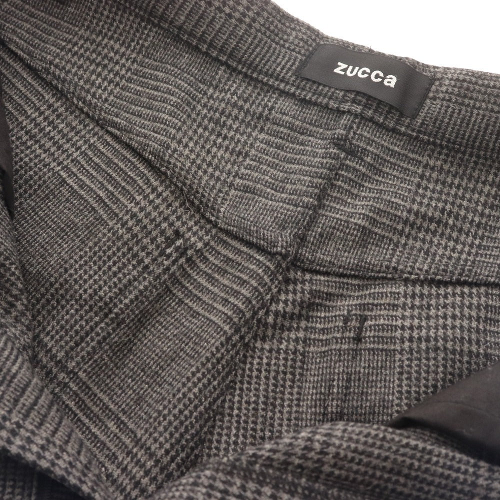 ■ ズッカ セットアップ ダウンジャケット ショートパンツ グレンチェック レディース M グレー