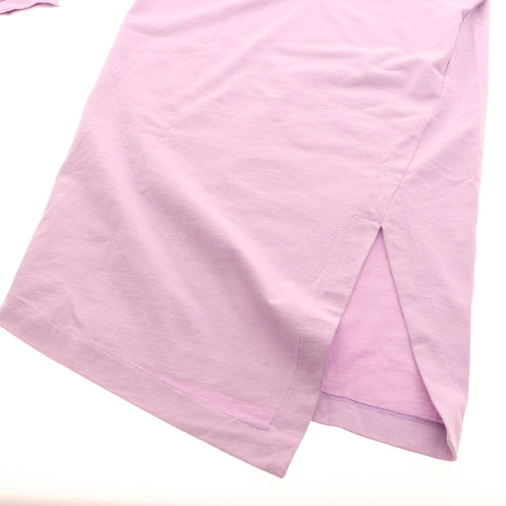 ■ イウエンマトフ カットソー ワンピース 長袖 ロング丈 トップス ボトムス スリット レディース F パープル タグ付き 未使用