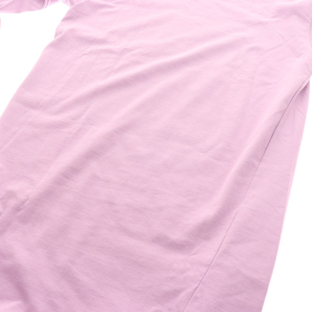 ■ イウエンマトフ カットソー ワンピース 長袖 ロング丈 トップス ボトムス スリット レディース F パープル タグ付き 未使用