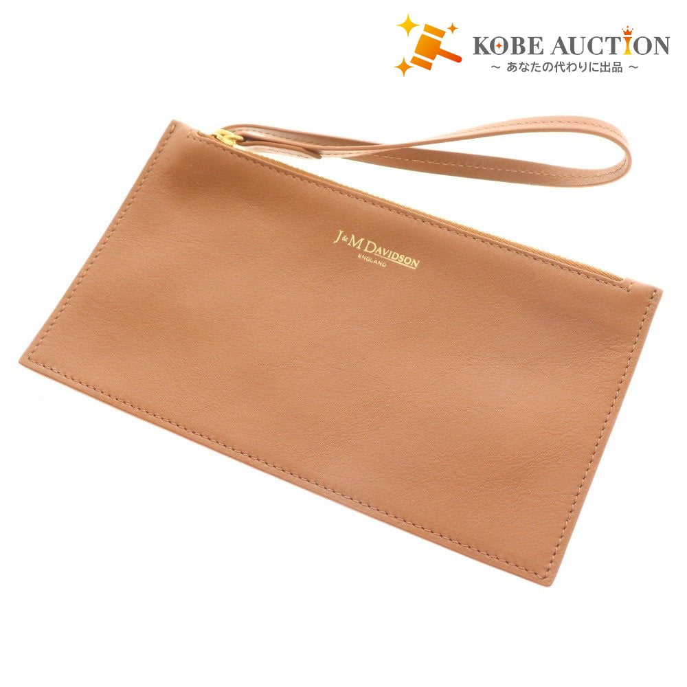 ■ ジェイアンドエム デヴィットソン ポーチ レディース ブラウン 箱付き 未使用