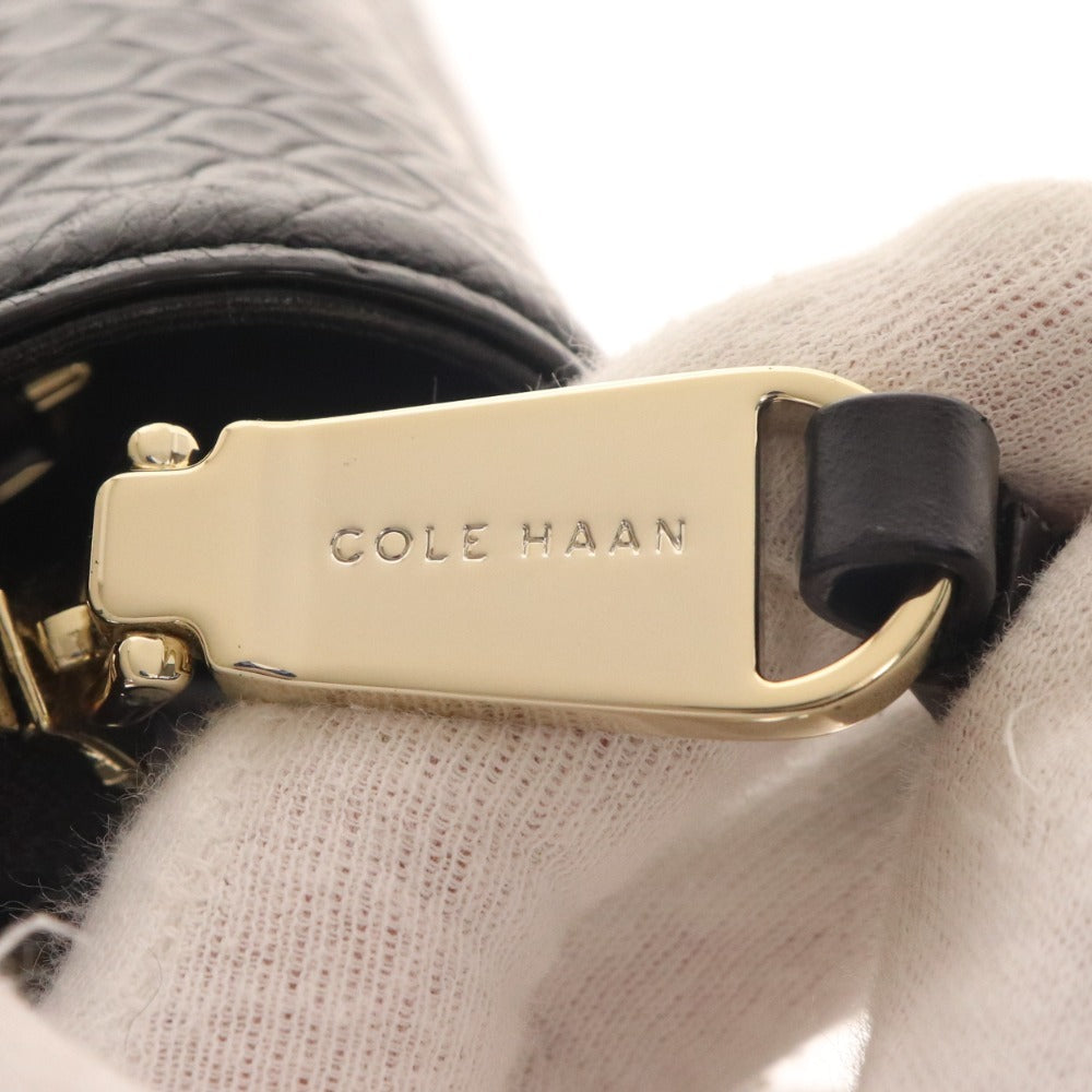 ■ コールハーン トートバッグ ハンドバッグ 鞄 レザー レディース 黒 ブラック ショルダー付き