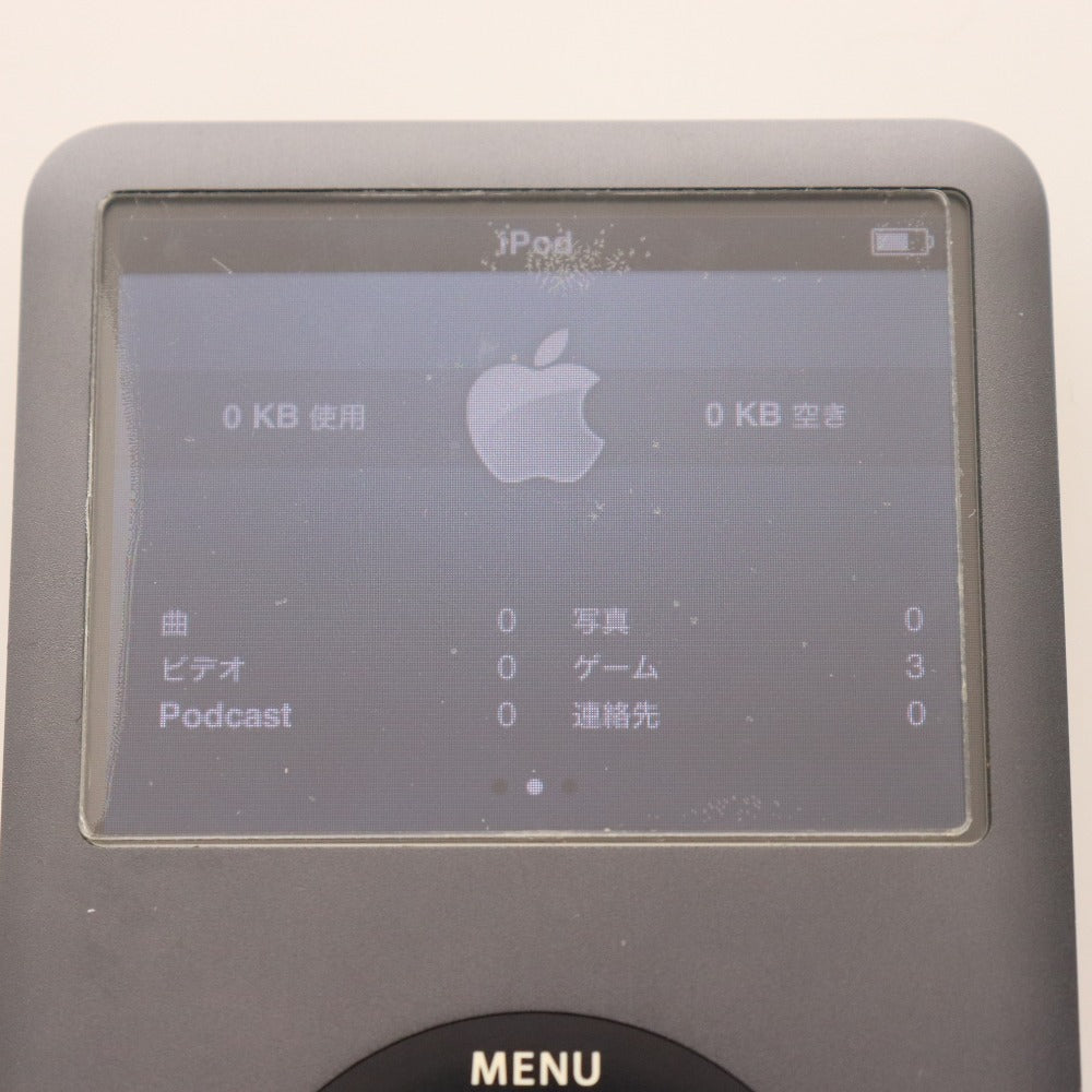 ■ アップル iPod classic 120GB A1238 アイポッド ブラック 通電確認済み 付属品付き ジャンク