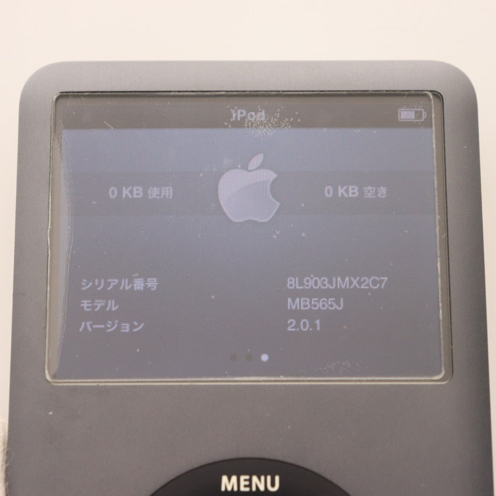 ■ アップル iPod classic 120GB A1238 アイポッド ブラック 通電確認済み 付属品付き ジャンク