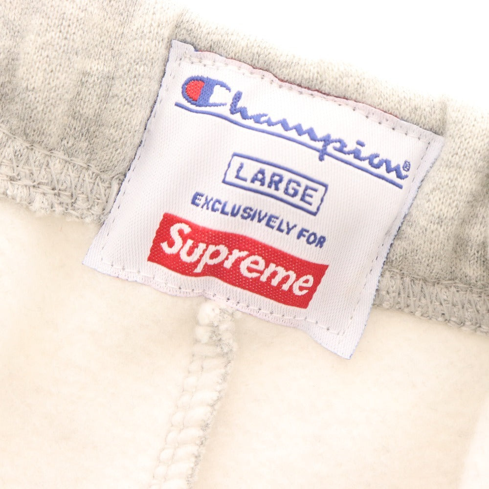 ■ Supreme Champion Sweatpants Bottoms Fleece Lining Men's L Gray With Bag