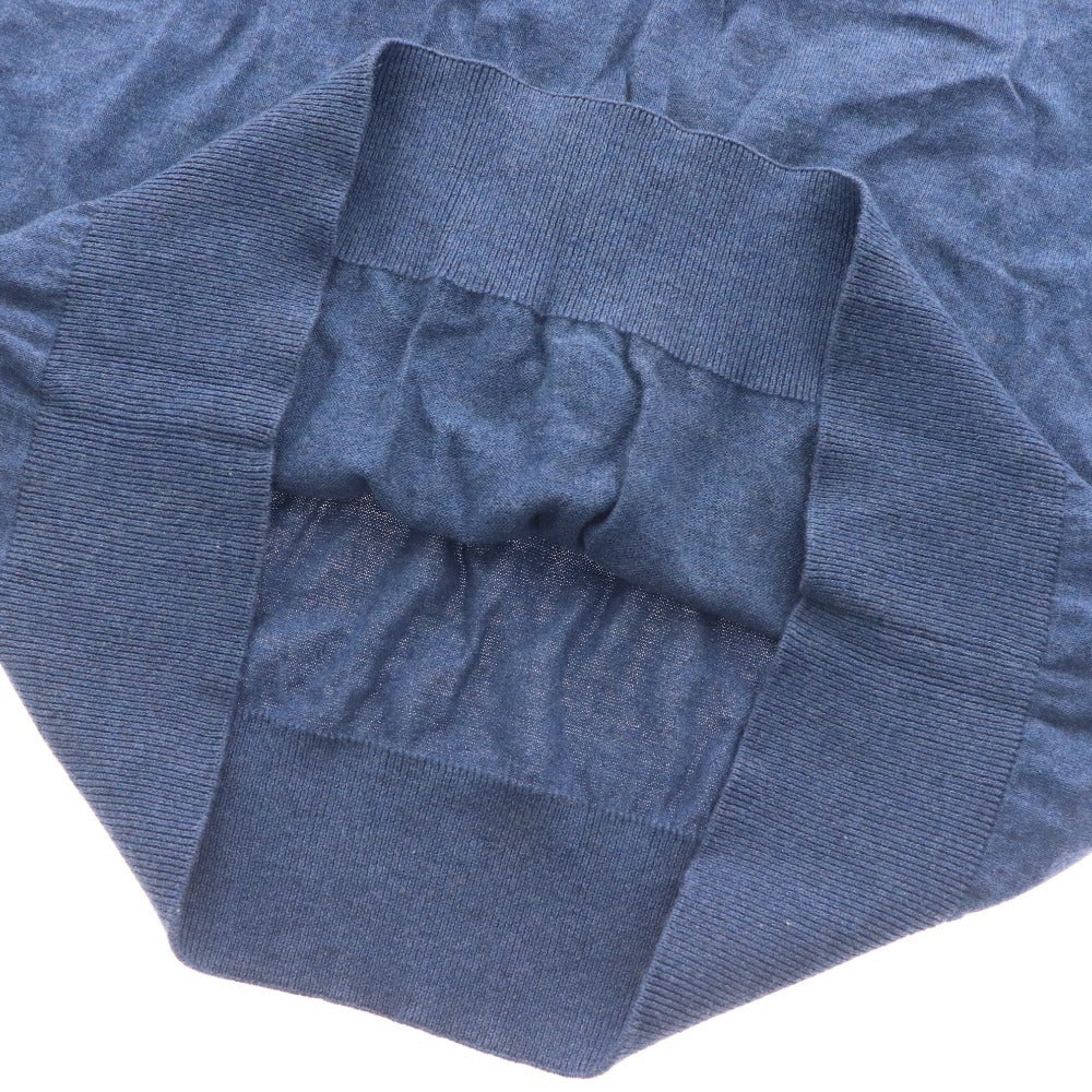 ■ ラコステ セーター トップス クルーネック 薄手 メンズ 5 ブルー タグ付き 未使用