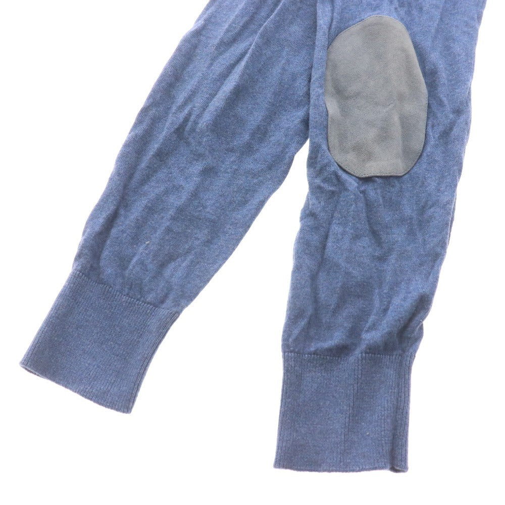 ■ ラコステ セーター トップス クルーネック 薄手 メンズ 5 ブルー タグ付き 未使用