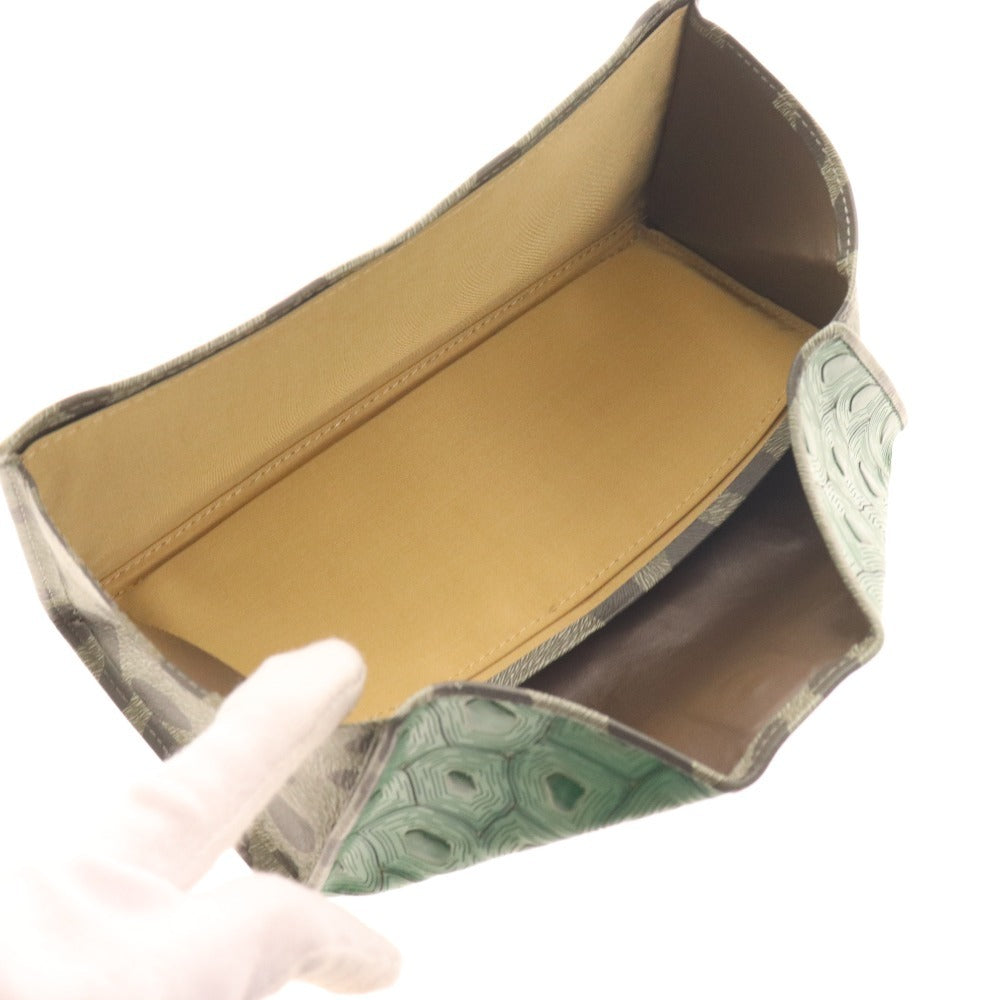 ■ ヒロコハヤシ 長財布 ウォレット コラボラツィオーネ ギャルソン レディース グリーン