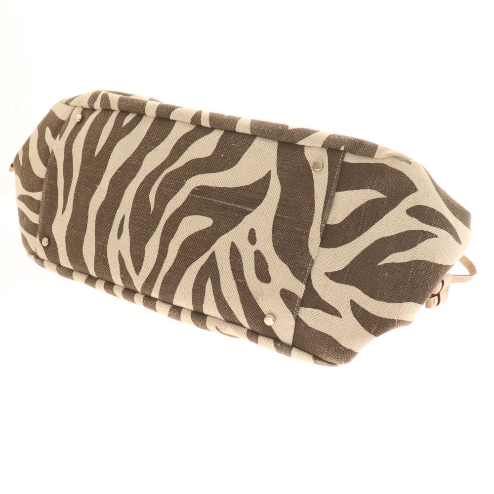 ■ ケイトスペード ハンドバッグ ショルダーバッグ ゼブラ柄 レディース ベージュ ブラウン 付属品付き