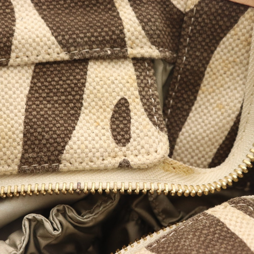 ■ ケイトスペード ハンドバッグ ショルダーバッグ ゼブラ柄 レディース ベージュ ブラウン 付属品付き