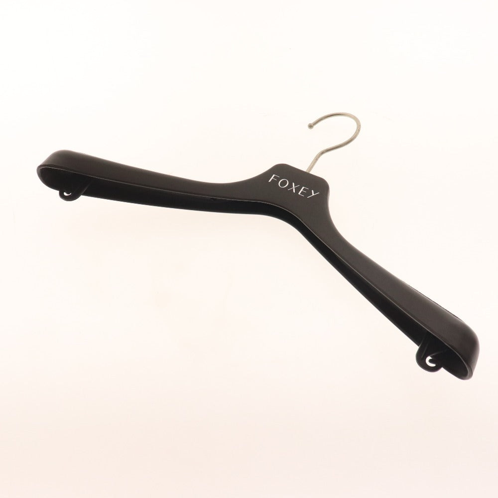 ■ フォクシー ワンピース ノースリーブ ひざ丈 トップス ボトムス リネン 切り替え レース レディース 40 ライトグレー 付属品付き