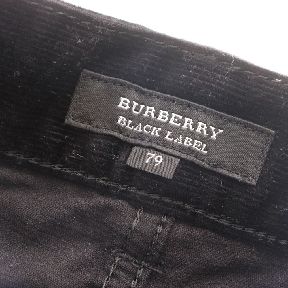 ■ バーバリーブラックレーベル パンツ ボトムス コーデュロイ メンズ 79 ブラック