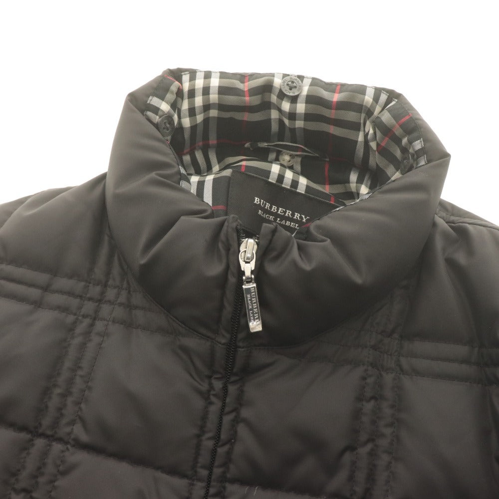 ■ バーバリー ブラックレーベル ダウンジャケット 長袖 BMP11-722-09 キルティング ホワイトグース メンズ L ブラック