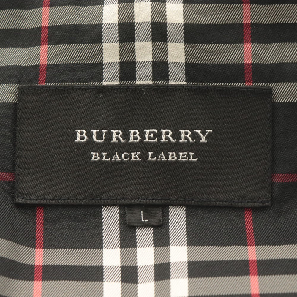 ■ バーバリー ブラックレーベル ダウンジャケット 長袖 BMP11-722-09 キルティング ホワイトグース メンズ L ブラック