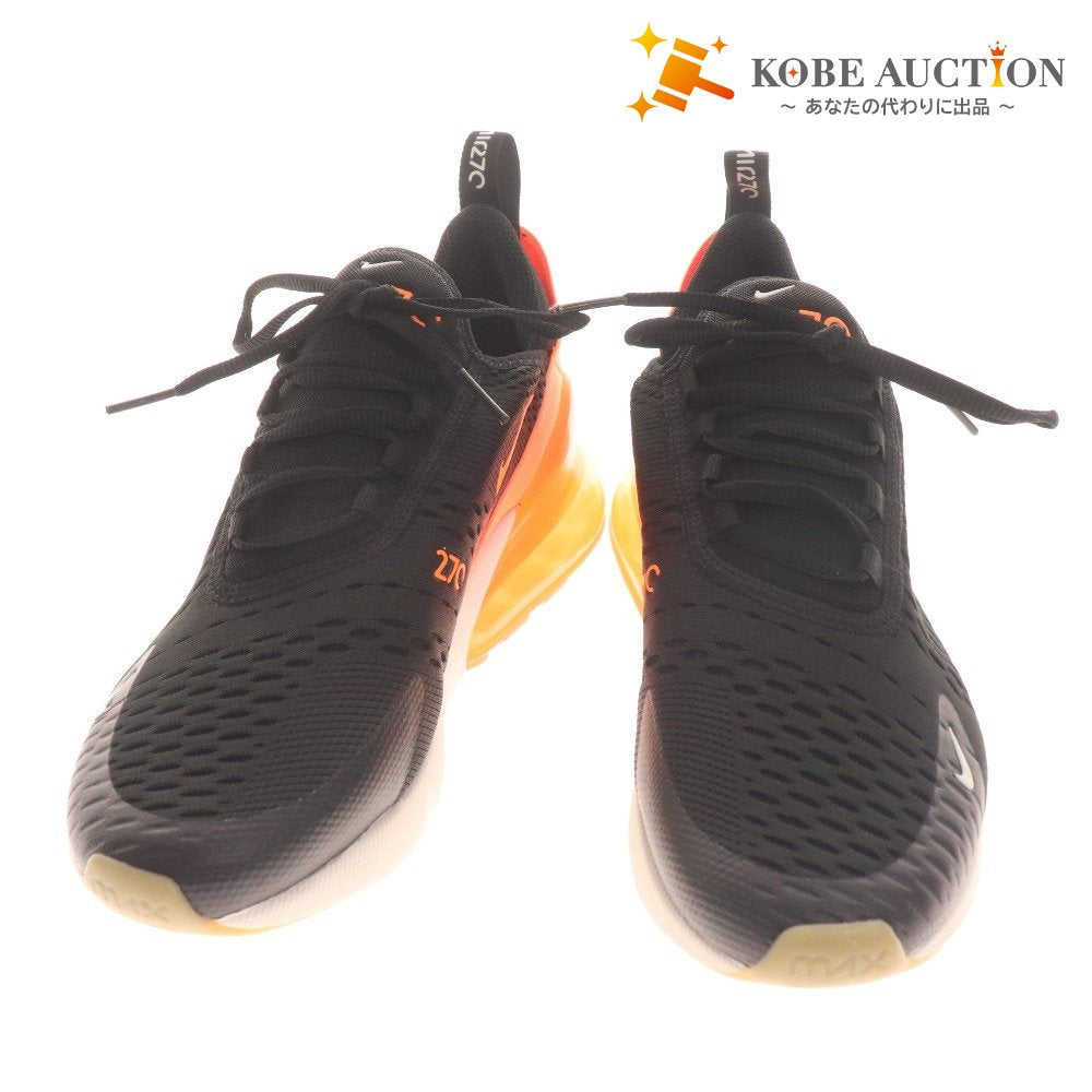 ■ Nike sneakers shoes Air Max 270 men's 24.5cm black orange unused