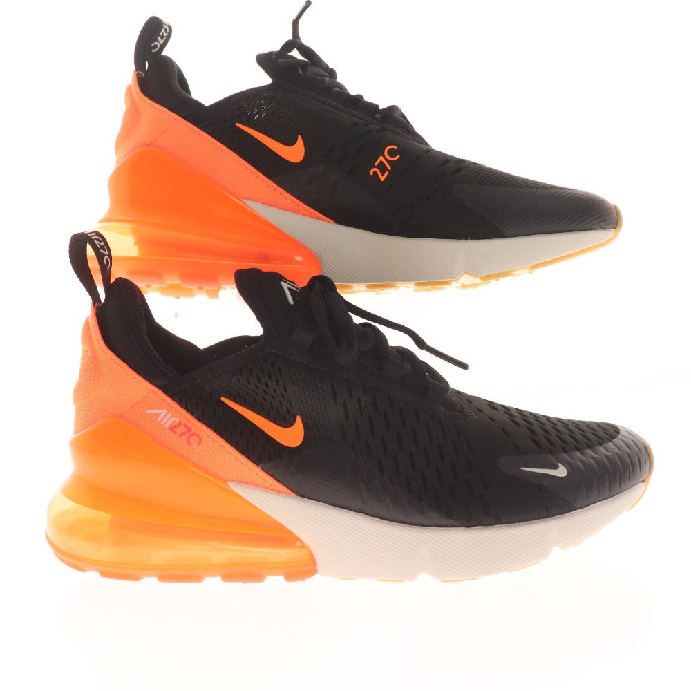 ■ Nike sneakers shoes Air Max 270 men's 24.5cm black orange unused