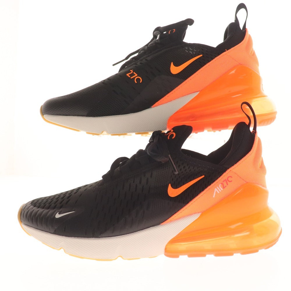 ■ Nike sneakers shoes Air Max 270 men's 24.5cm black orange unused