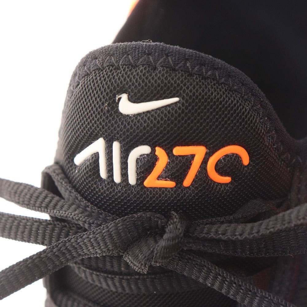 ■ Nike sneakers shoes Air Max 270 men's 24.5cm black orange unused