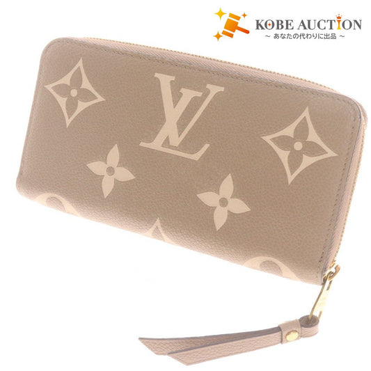 ■ ルイヴィトン 長財布 M69794 ジッピーウォレット ラウンドファスナー モノグラム カーフレザー レディース ライトベージュ 箱付き