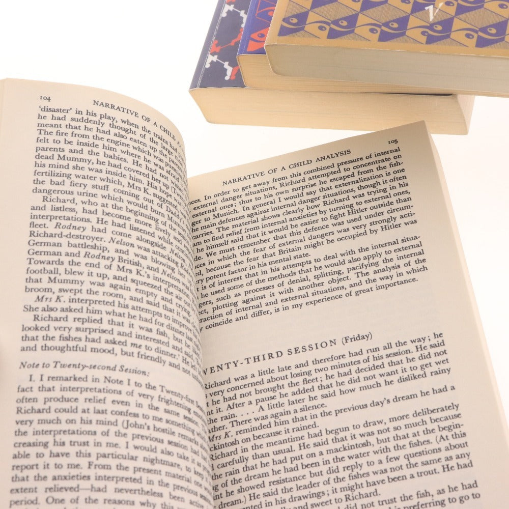 ■ Melanie Klein, all 4 volumes, bundled, book, paperback, psychoanalyst, child analysis, psychology