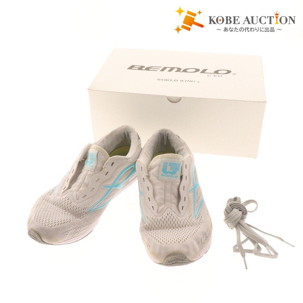 ■ Bimoro World Wing Sneakers Training Shoes Men's 24cm Gray Accessories Included