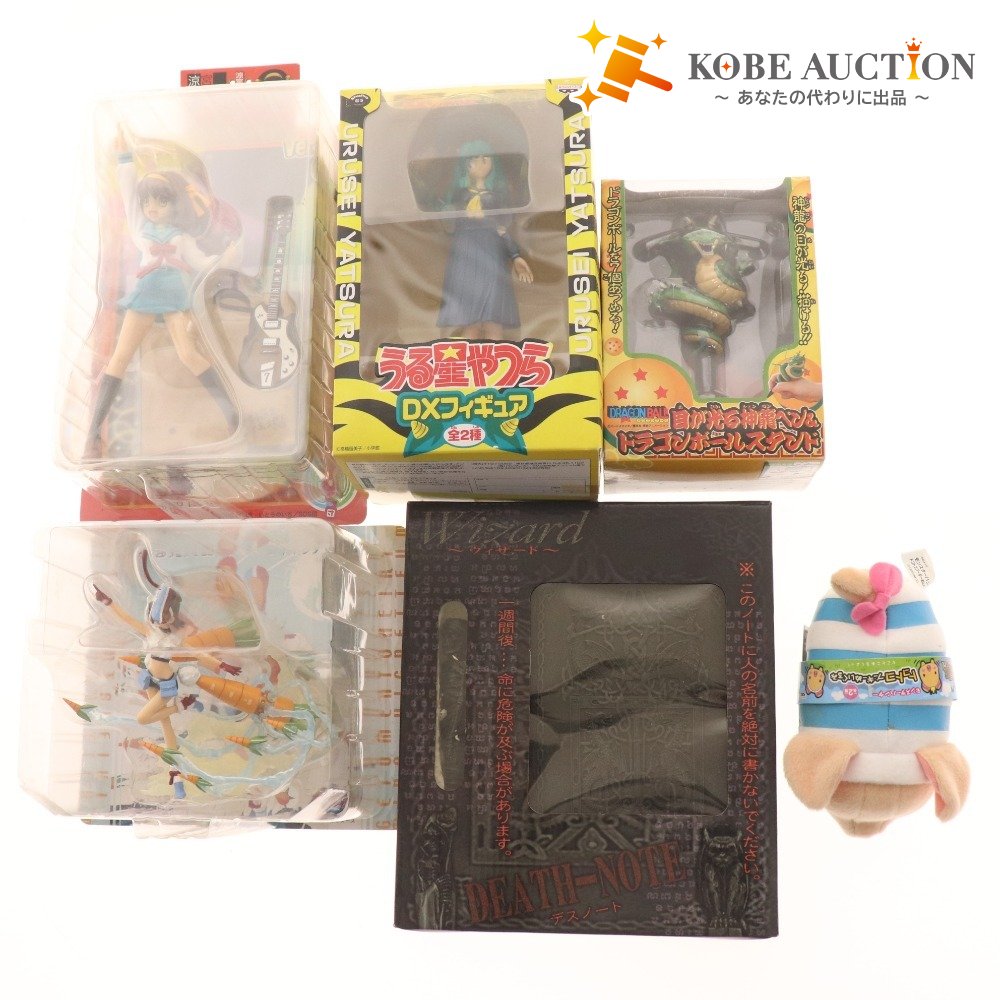 ■ バンプレスト セガ フィギュア ノート 等 6点セット まとめ売り 涼宮ハルヒの憂鬱 うる星やつら ドラゴンボール 等 未開封 未使用含む