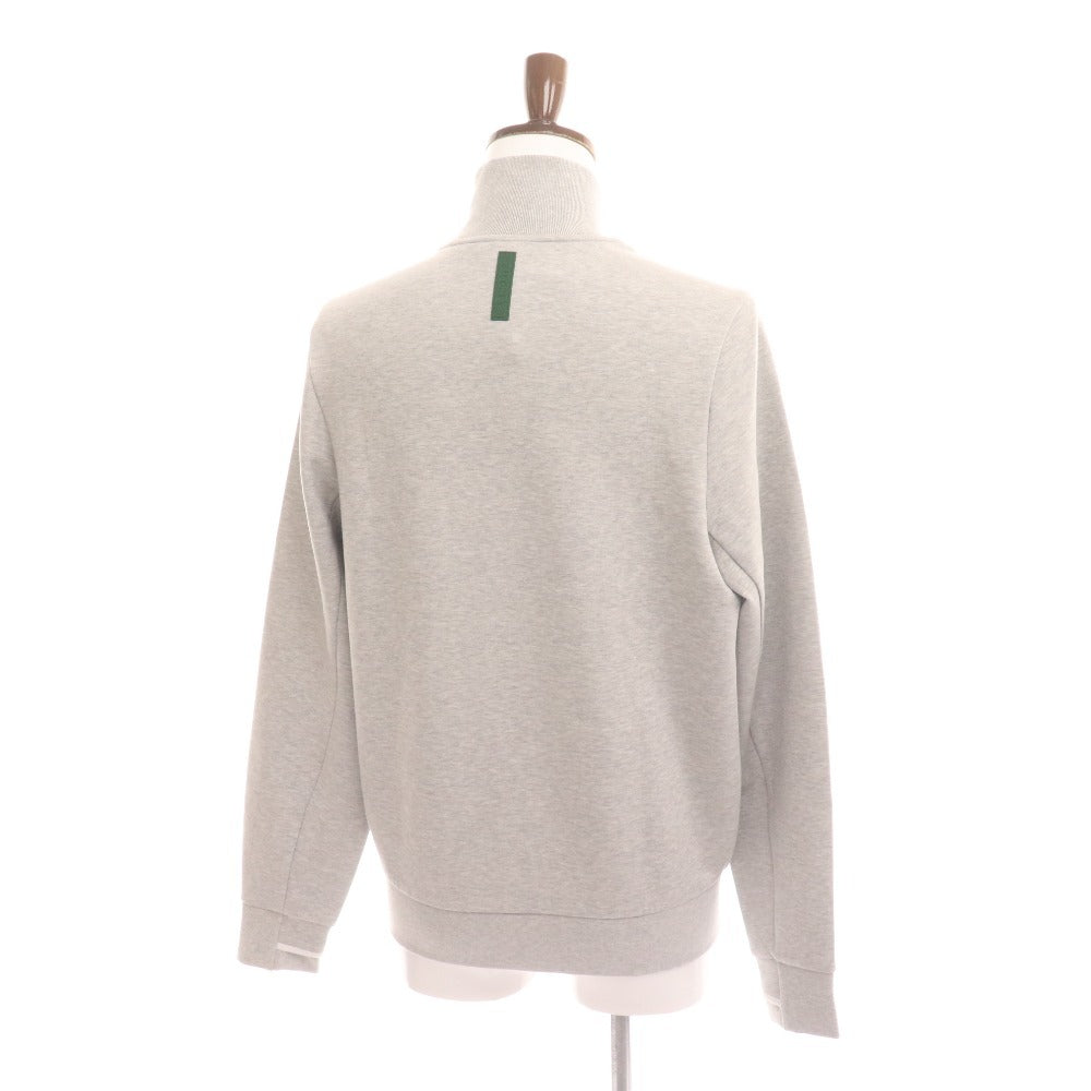 ■ ラコステ スエットシャツ 長袖 トップス ハイネック フルジップ メンズ M グレー タグ付き 未使用