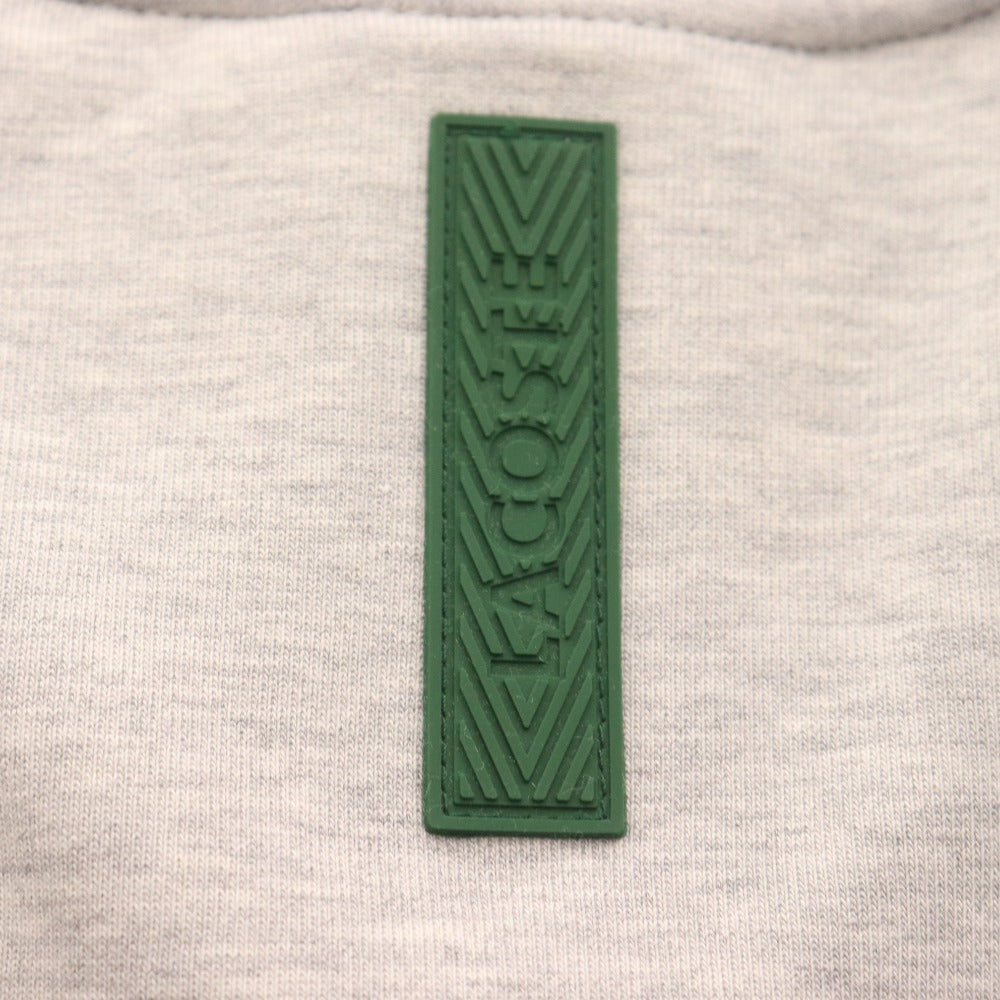 ■ ラコステ スエットシャツ 長袖 トップス ハイネック フルジップ メンズ M グレー タグ付き 未使用