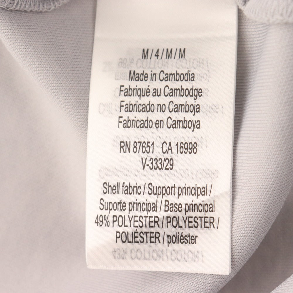 ■ ラコステ スエットシャツ 長袖 トップス ハイネック フルジップ メンズ M グレー タグ付き 未使用