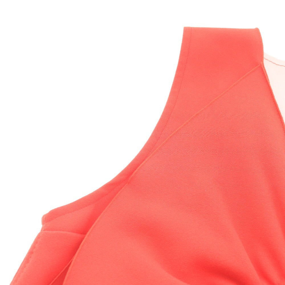 ■ MSGM エムエスジーエム ワンピース ノースリーブ トップス ボトムス フリル ひざ丈 レディース 42 （9号 M～L相当）レッド