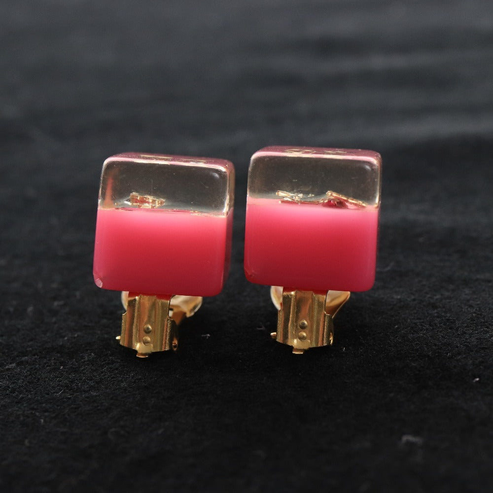 ■ ルイヴィトン イヤリング ピアス 2点セット カスタム 1点モノ イチゴ モノグラム ゴールド レッド ピンク レディース カスタマイズ