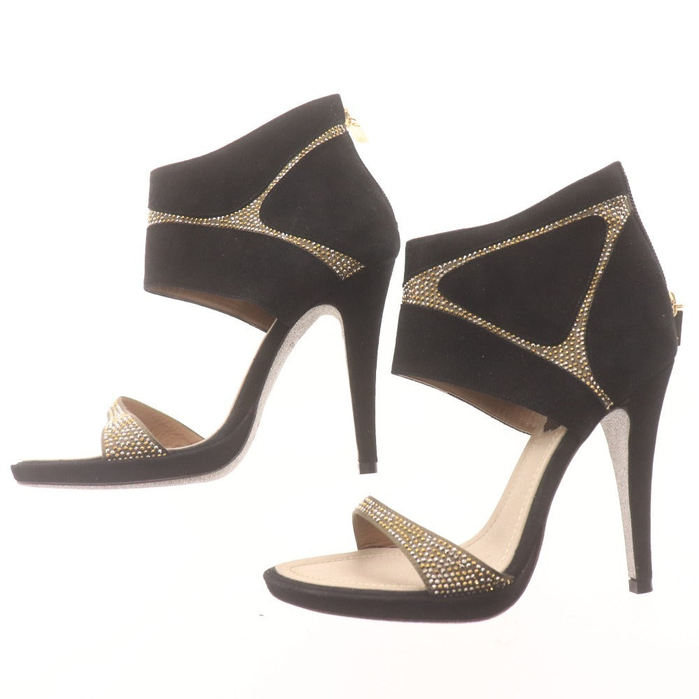 ■ Rene Caovilla venezia レネカオヴィラ ハイヒール ファーブーツ 靴 イタリア製 レディース 35 (23.0cm相当) ブラック 未使用