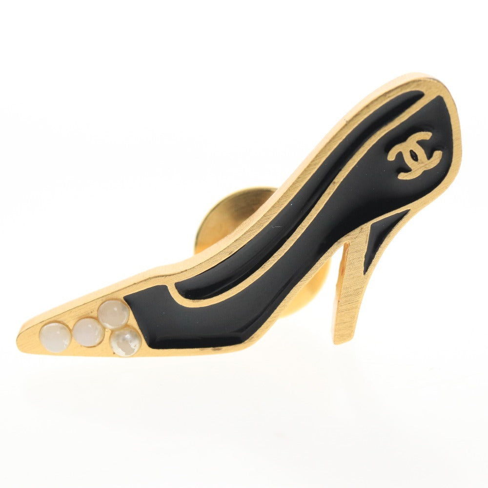 ■ シャネル ブローチ 3点セット まとめ売り カメリア 花 ヒール パンプス パール ココマーク 総重量20g ゴールド ブラック 付属品付き