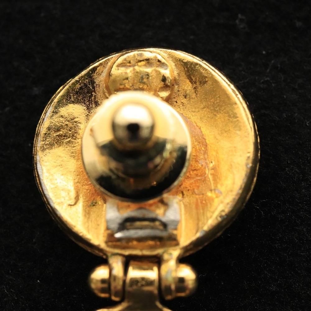 ■ シャネル カラーストーン ブローチ ヴィンテージ ココマーク 全長 6.5 重量 22g ゴールド レッド グリーン 付属品付き