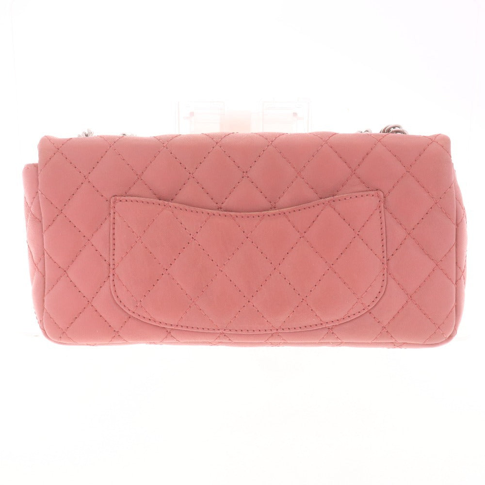 ■ シャネル ショルダーバッグ 鞄 マトラッセ チェーン ラムスキン ココマーク シルバー金具 イタリア製 2008年購入 レディース ピンク系
