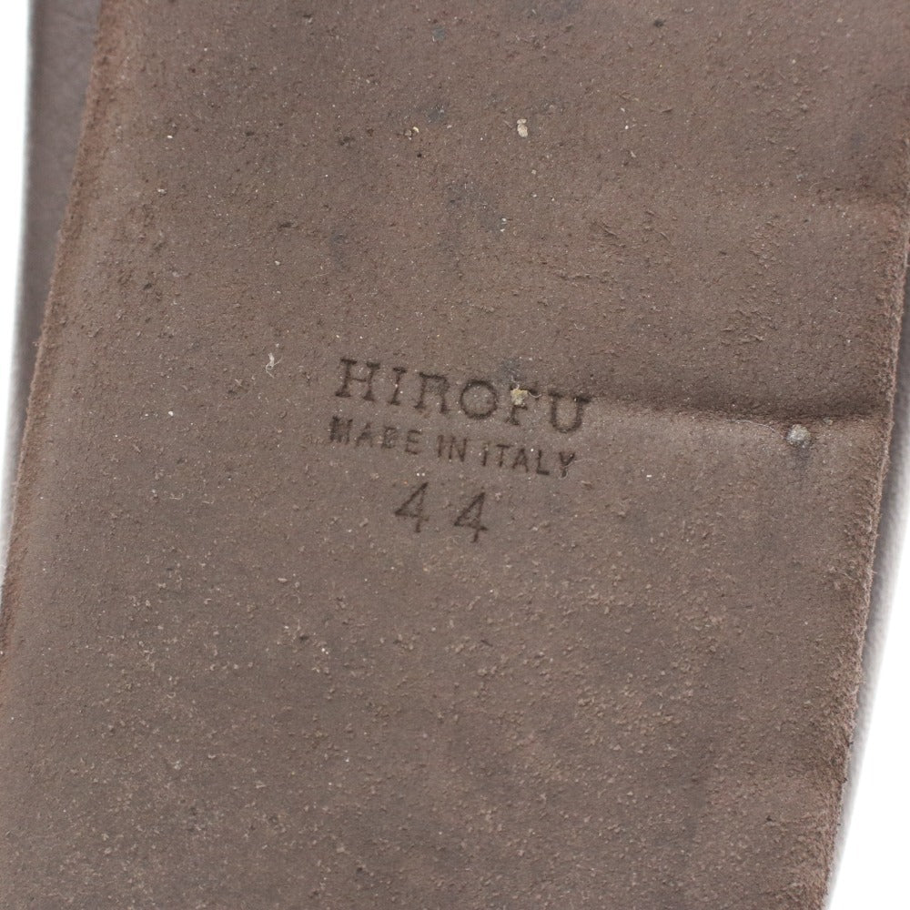 ■ ヒロフ ローファー シューズ 靴 レザー メンズ 44 （29cm相当） ブラウン 袋付き