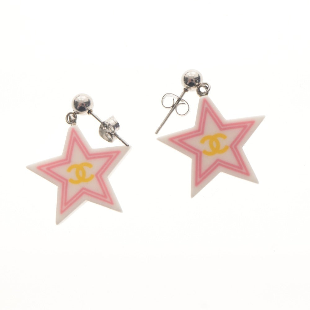 ■ CHANEL シャネル ピアス アクセサリー 星型 ココマーク レディース ホワイト ピンク グリーン イエロー