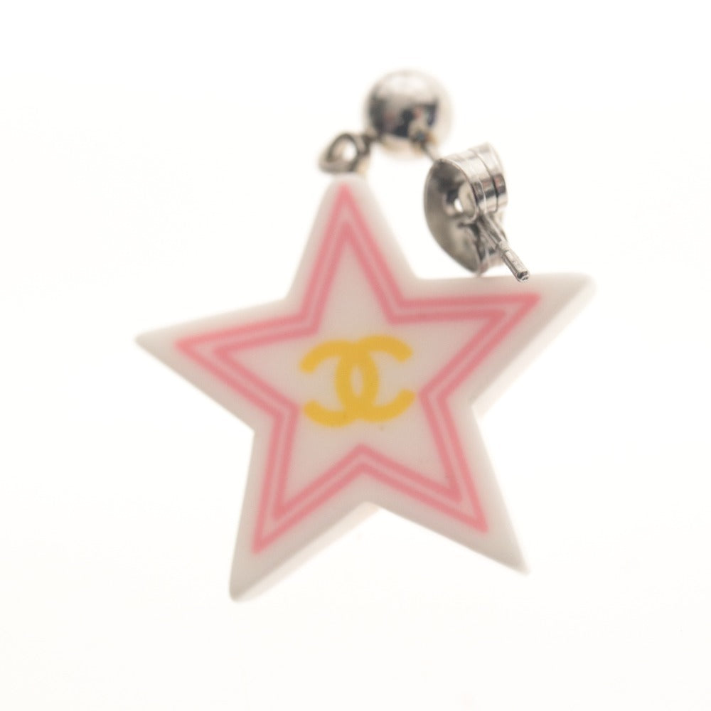 ■ CHANEL シャネル ピアス アクセサリー 星型 ココマーク レディース ホワイト ピンク グリーン イエロー