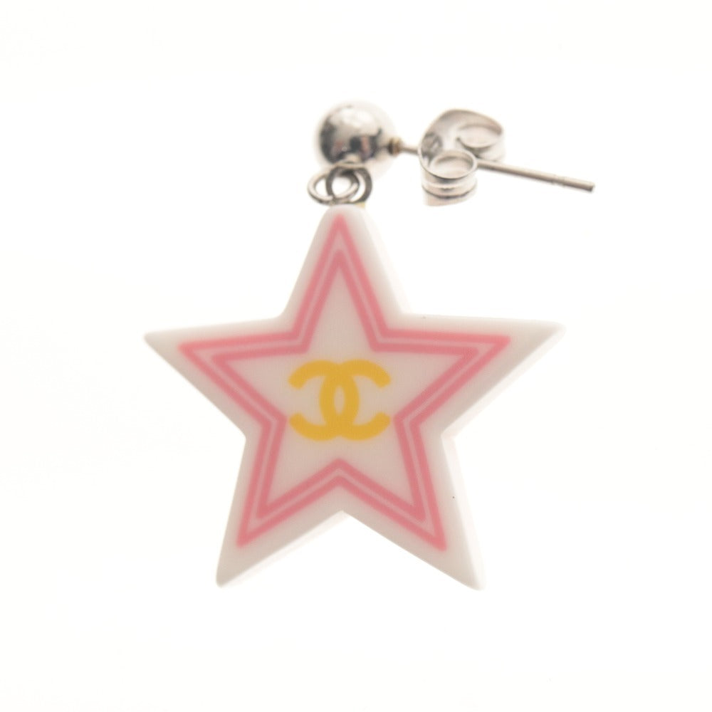 ■ CHANEL シャネル ピアス アクセサリー 星型 ココマーク レディース ホワイト ピンク グリーン イエロー