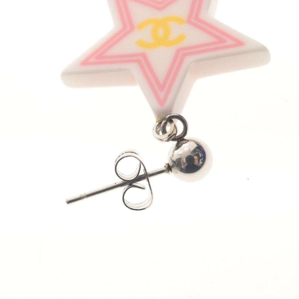 ■ CHANEL シャネル ピアス アクセサリー 星型 ココマーク レディース ホワイト ピンク グリーン イエロー