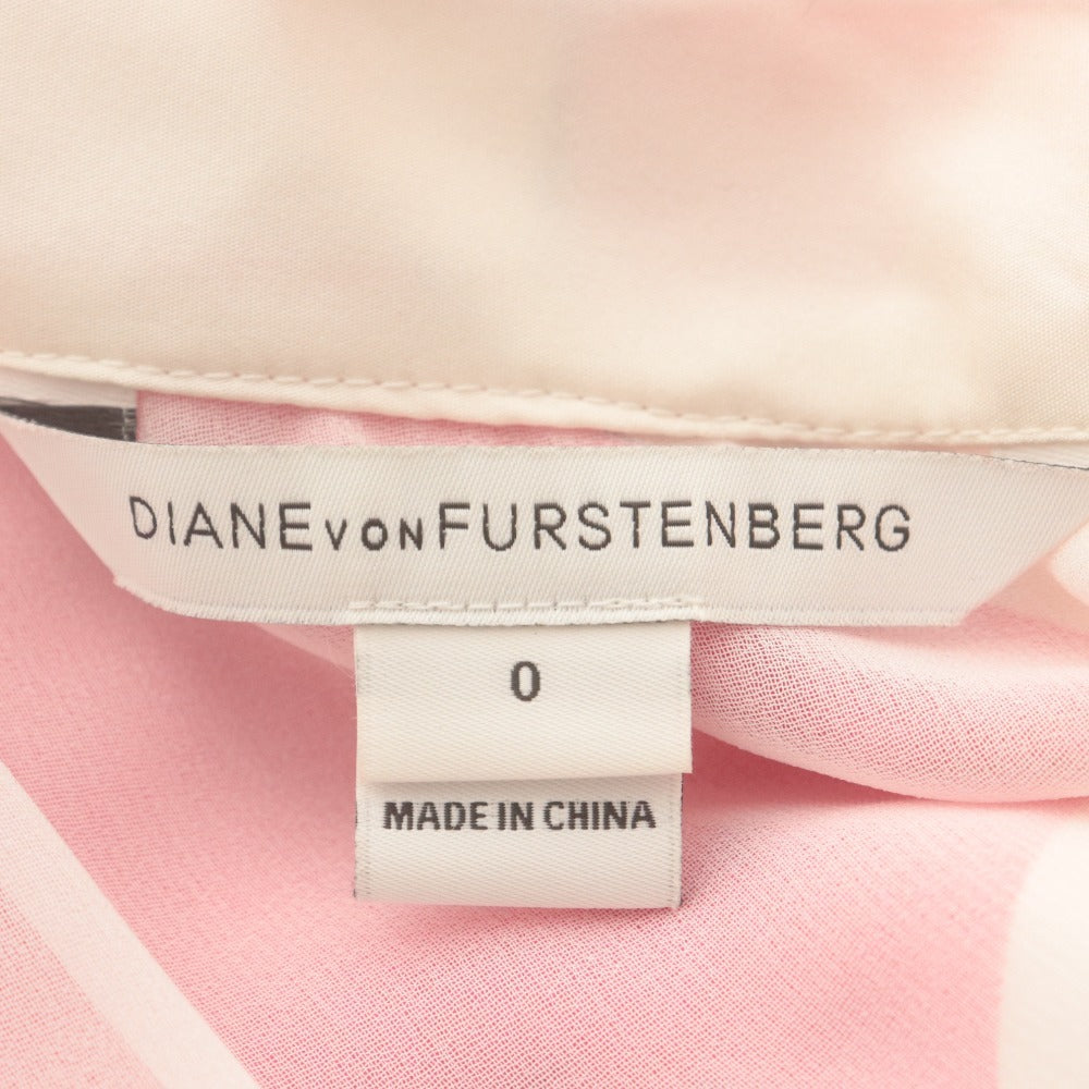 ■ Diane von Furstenberg Long Dress Cami Dress Silk Women's 0 (equivalent to size 9) Pink Orange White Unused